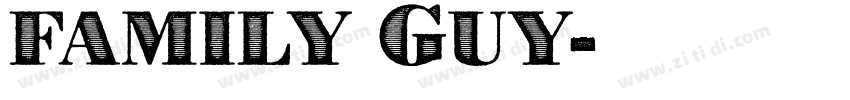 family Guy字体转换